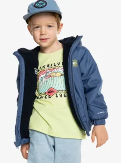 All Seas - Veste à capuche isolante réversible pour Garçon 2-7 ans