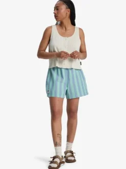 AOP - Short à taille élastique pour Femme