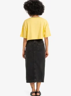 Long - Jupe midi en denim pour Femme