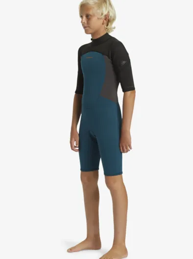 2/2mm Everyday Sessions - Springsuit manches courtes back zip pour Garçon