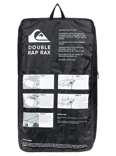 QS Double Rap Rax - Barres de toit souples pour planche de surf