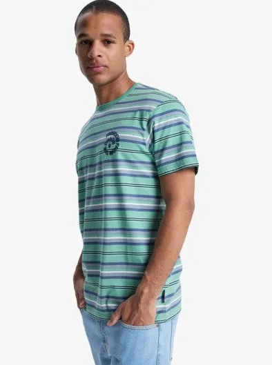 Tengha Stripe - Haut manches courtes en maille pour homme