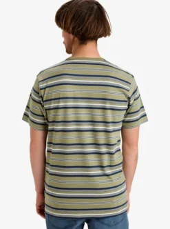 Tengha Stripe - Haut manches courtes en maille pour homme