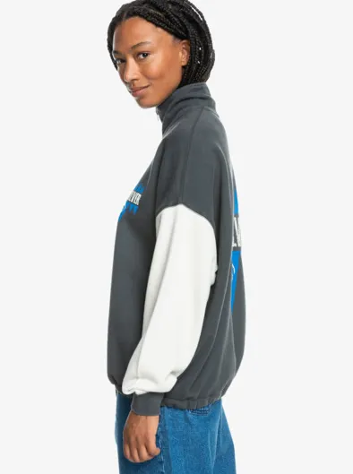 UNI - Sweat demi-zip pour femme