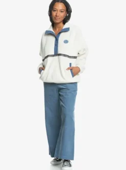 UNI - Sweat polaire à demi-zip pour Femme