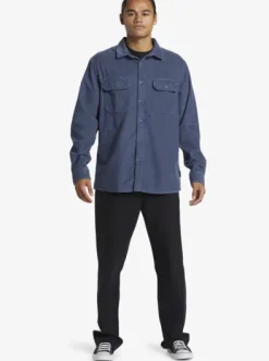 Venture - Chemise manches longues en velours côtelé pour Homme
